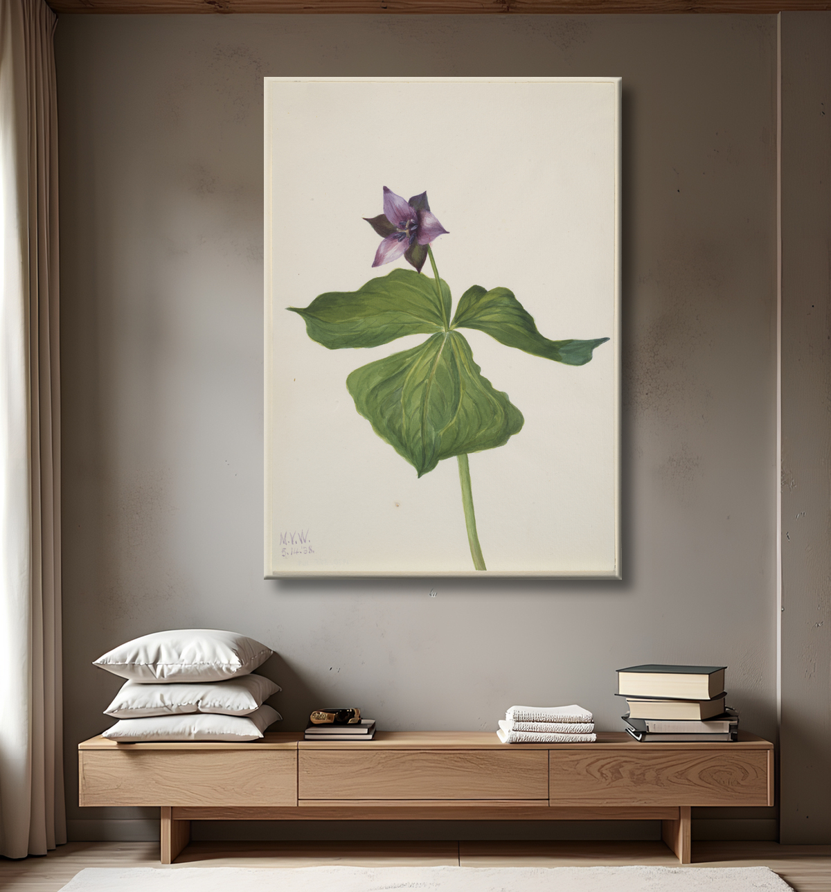 Toile fine art premium made in France imprimée ou affiche encadrée. Trille...