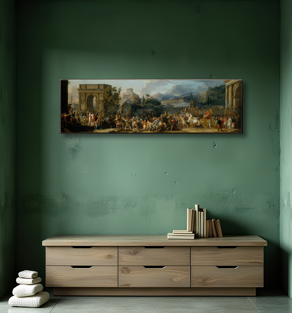 Reproduction Triomphe de Paulus de Carle (Antoine Charles Horace) Vernet avec decor