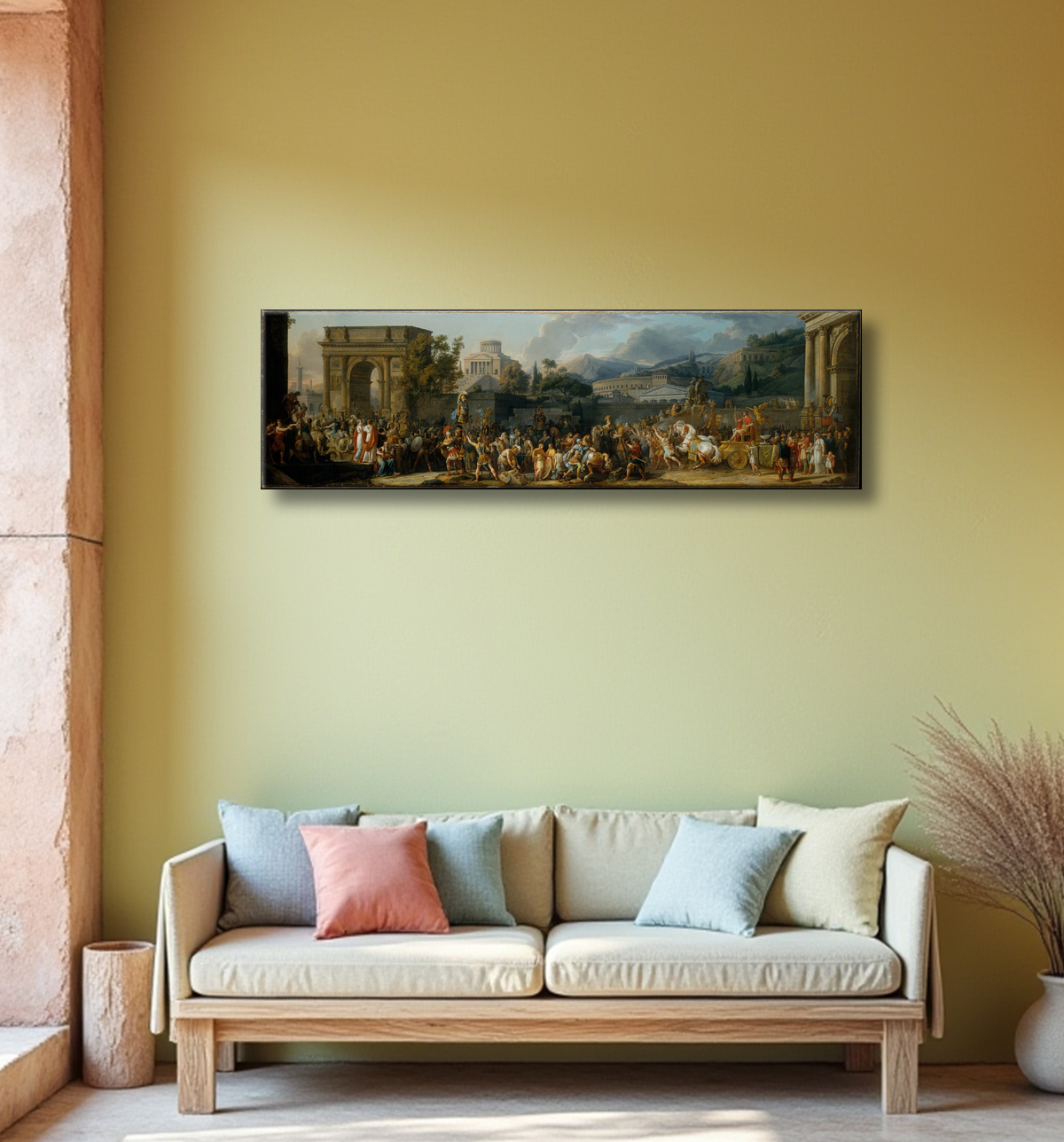 Reproduction Triomphe de Paulus de Carle (Antoine Charles Horace) Vernet avec decor