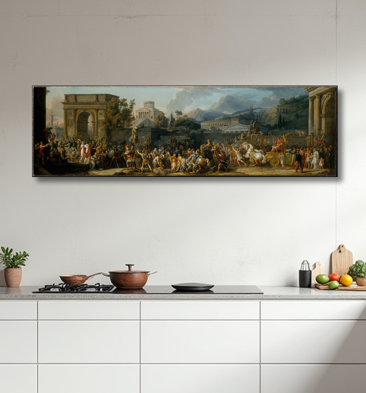 Toile d’art premium fabriquée en France ou affiche encadrée. Triomphe de Paulus...