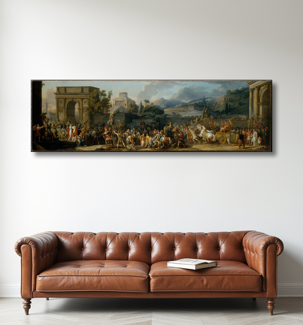 Reproduction Triomphe de Paulus de Carle (Antoine Charles Horace) Vernet avec decor
