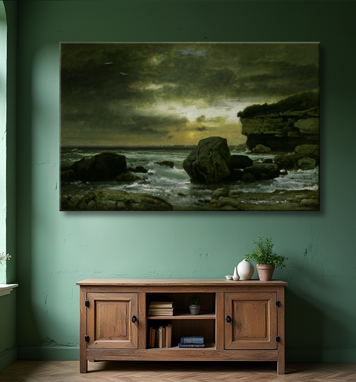Reproduction Un marin de George Inness avec decor
