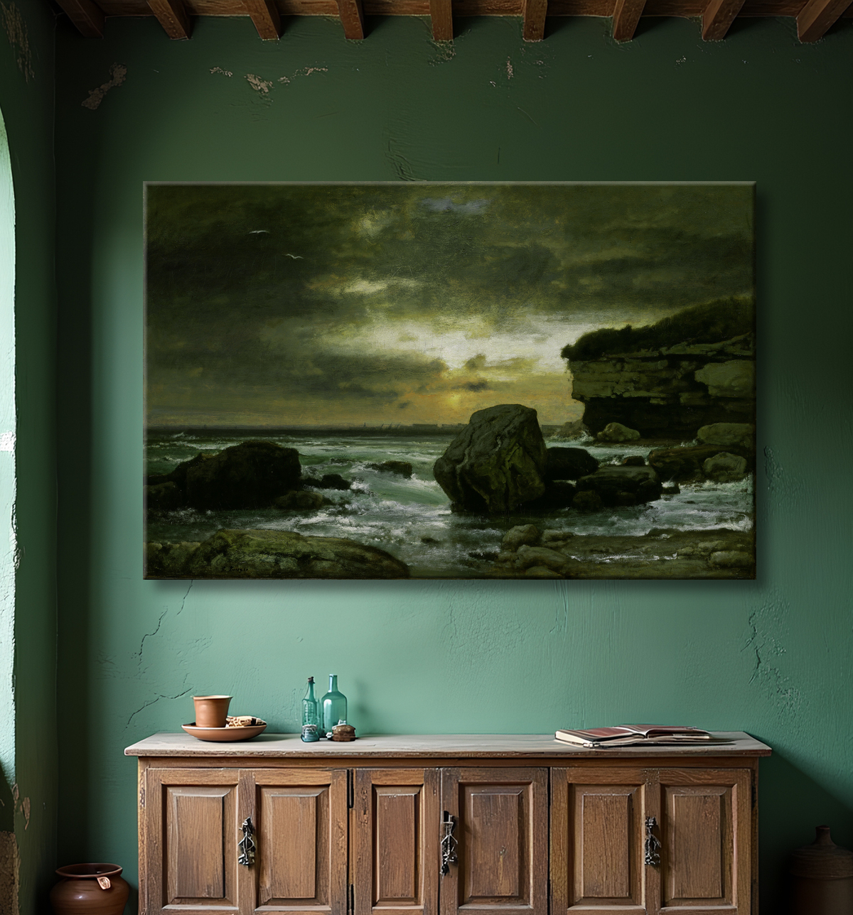 Reproduction Un marin de George Inness avec decor