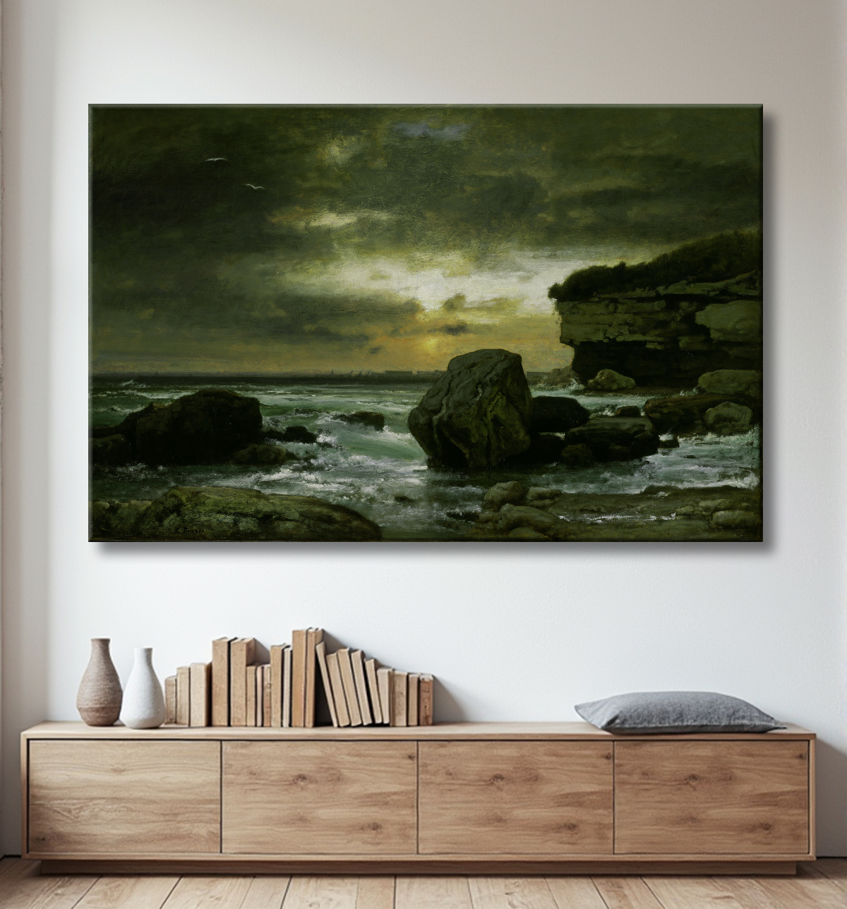 Reproduction Un marin de George Inness avec decor