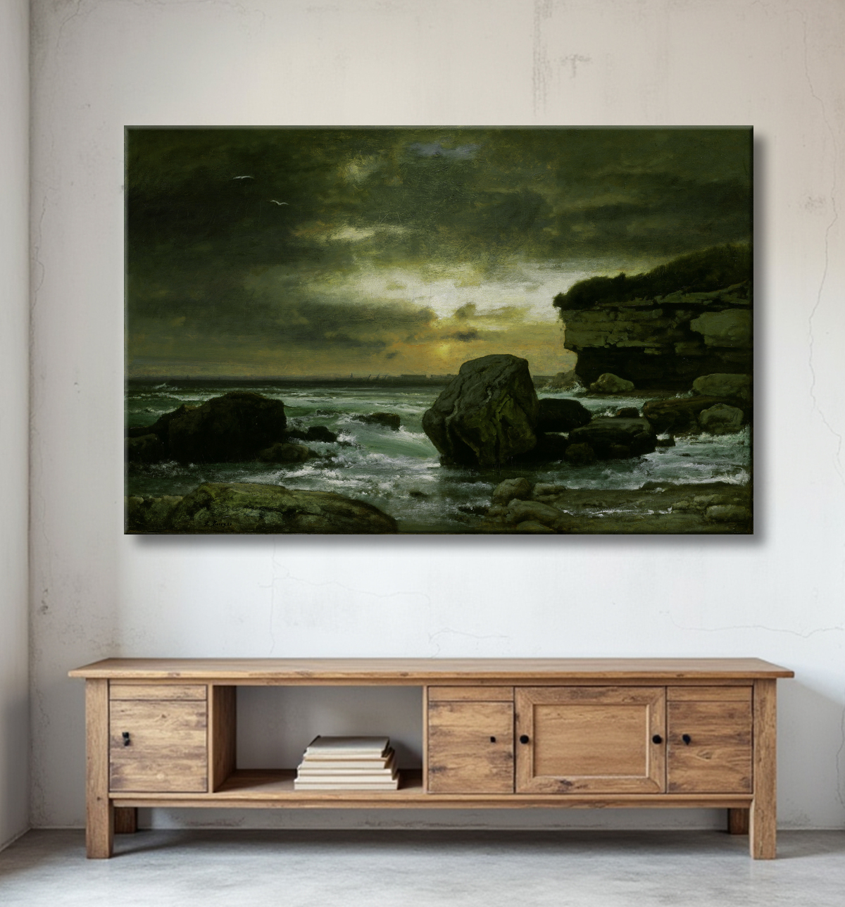 Reproduction Un marin de George Inness avec decor