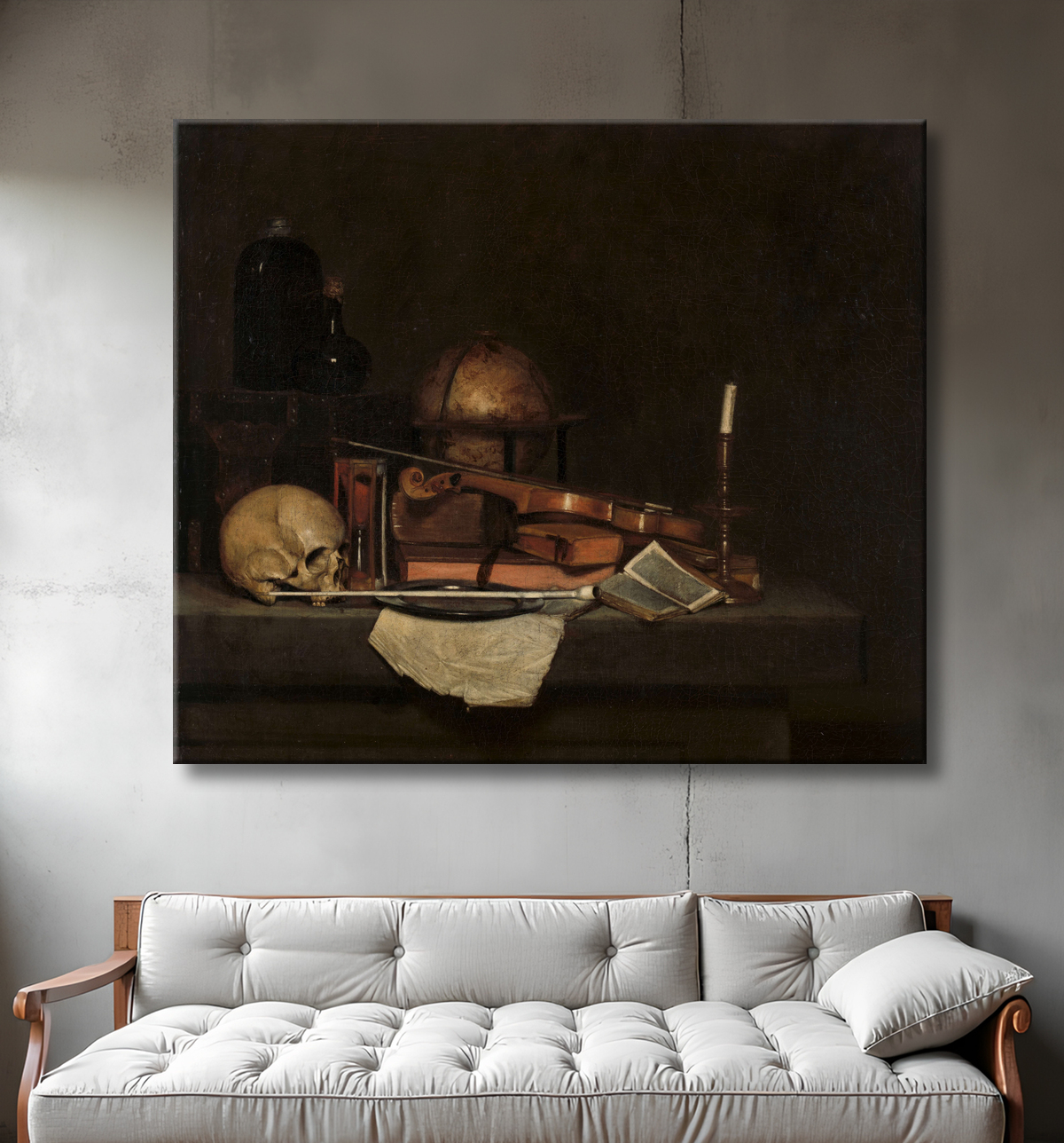 Reproduction Vanité Nature Morte de Stevers avec decor
