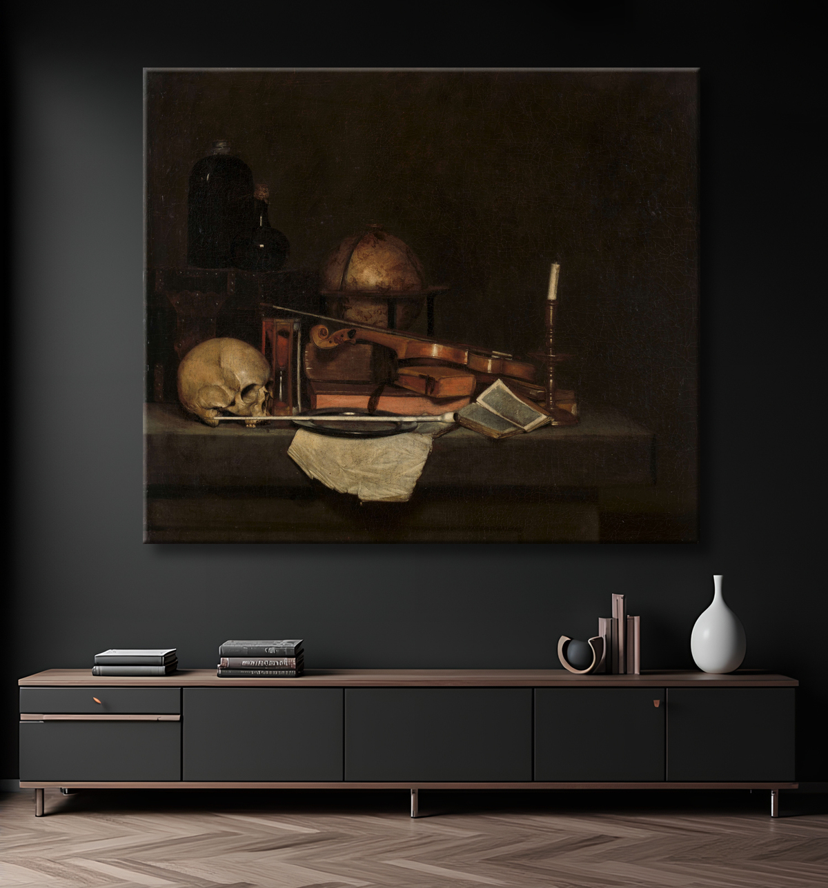 Reproduction Vanité Nature Morte de Stevers avec decor