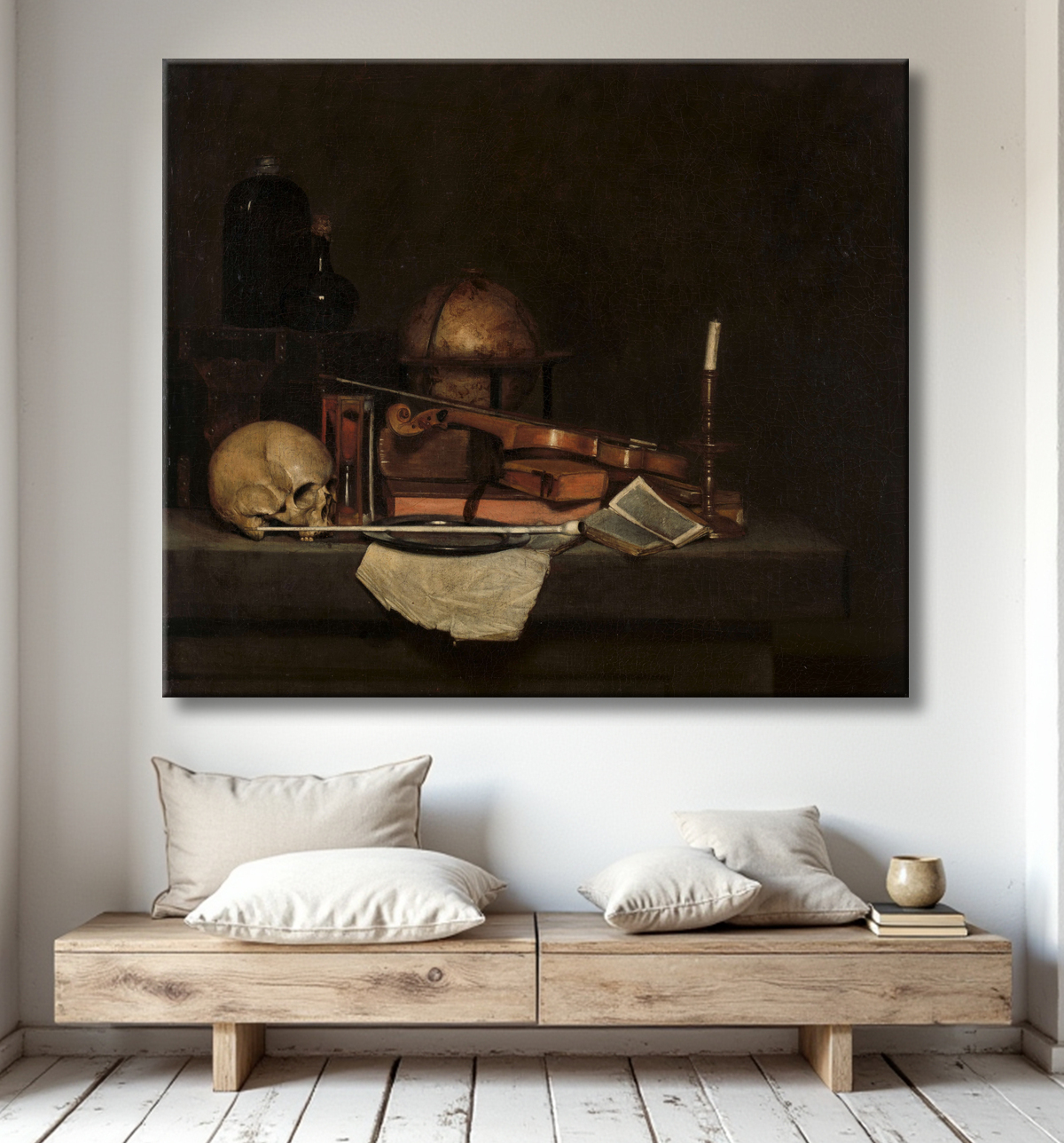 Reproduction Vanité Nature Morte de Stevers avec decor