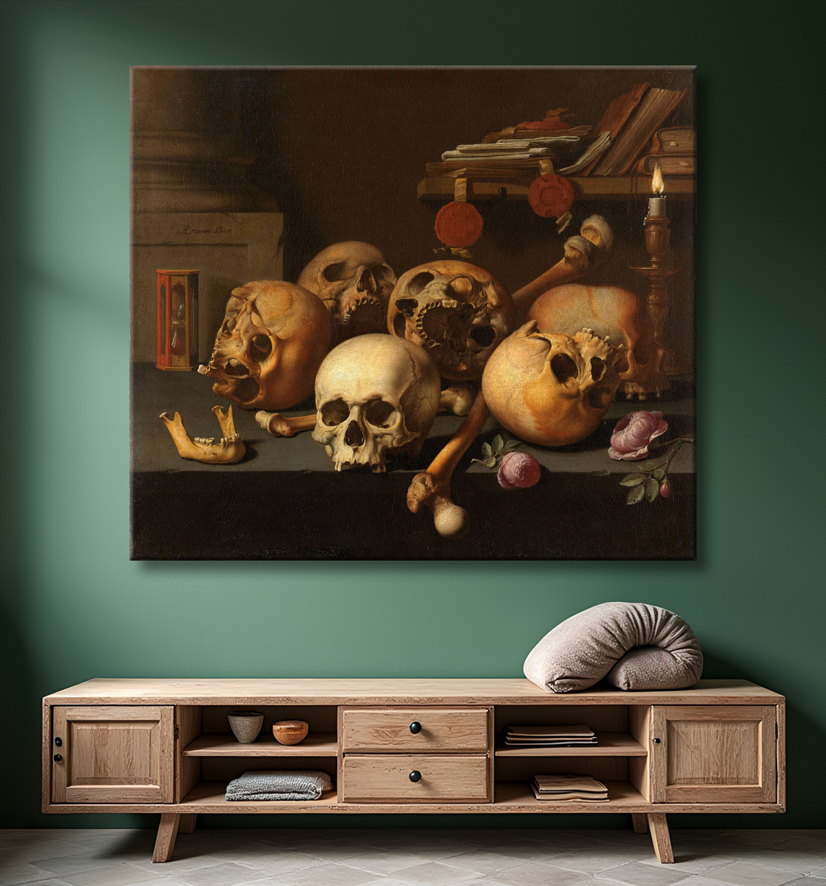 Reproduction Vanités nature morte de Aelbert Jansz. van der Schoor avec decor