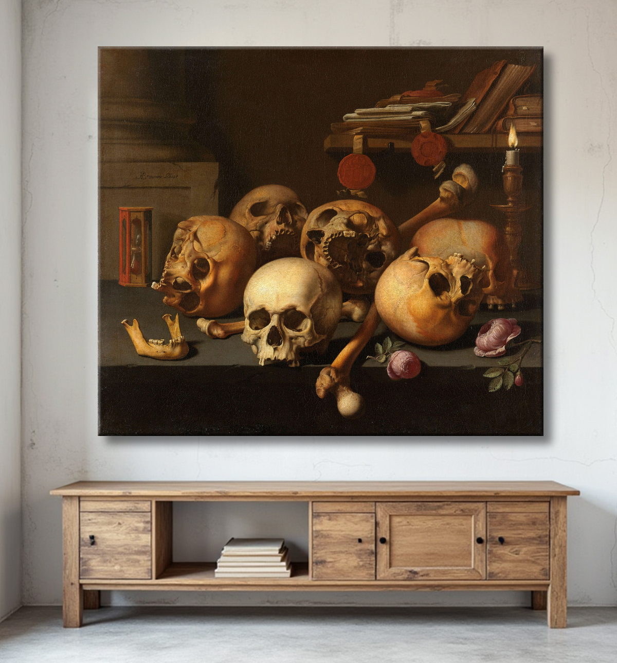 Reproduction Vanités nature morte de Aelbert Jansz. van der Schoor avec decor