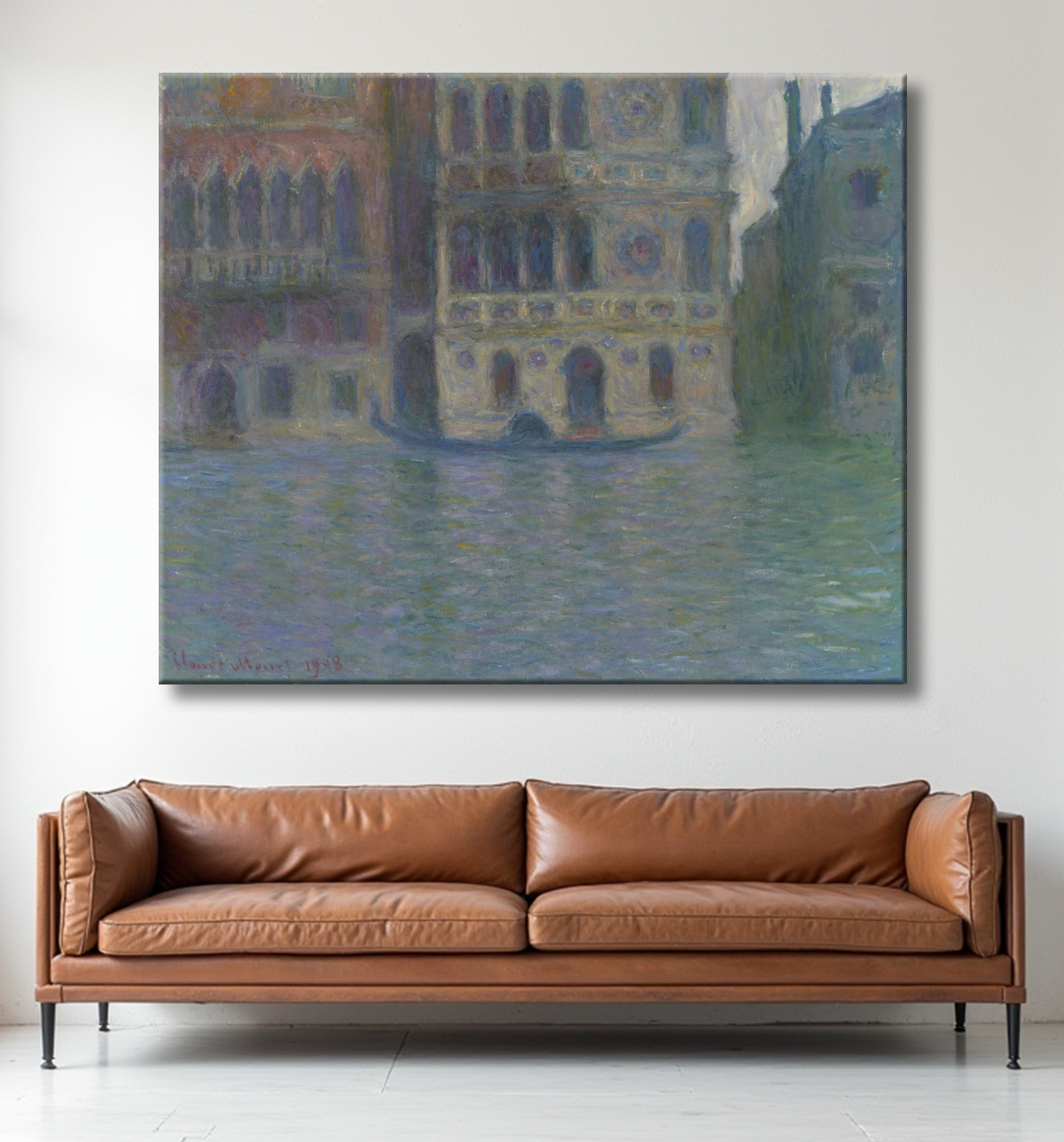 Reproduction Venise, Palais Dario de Claude Monet avec decor