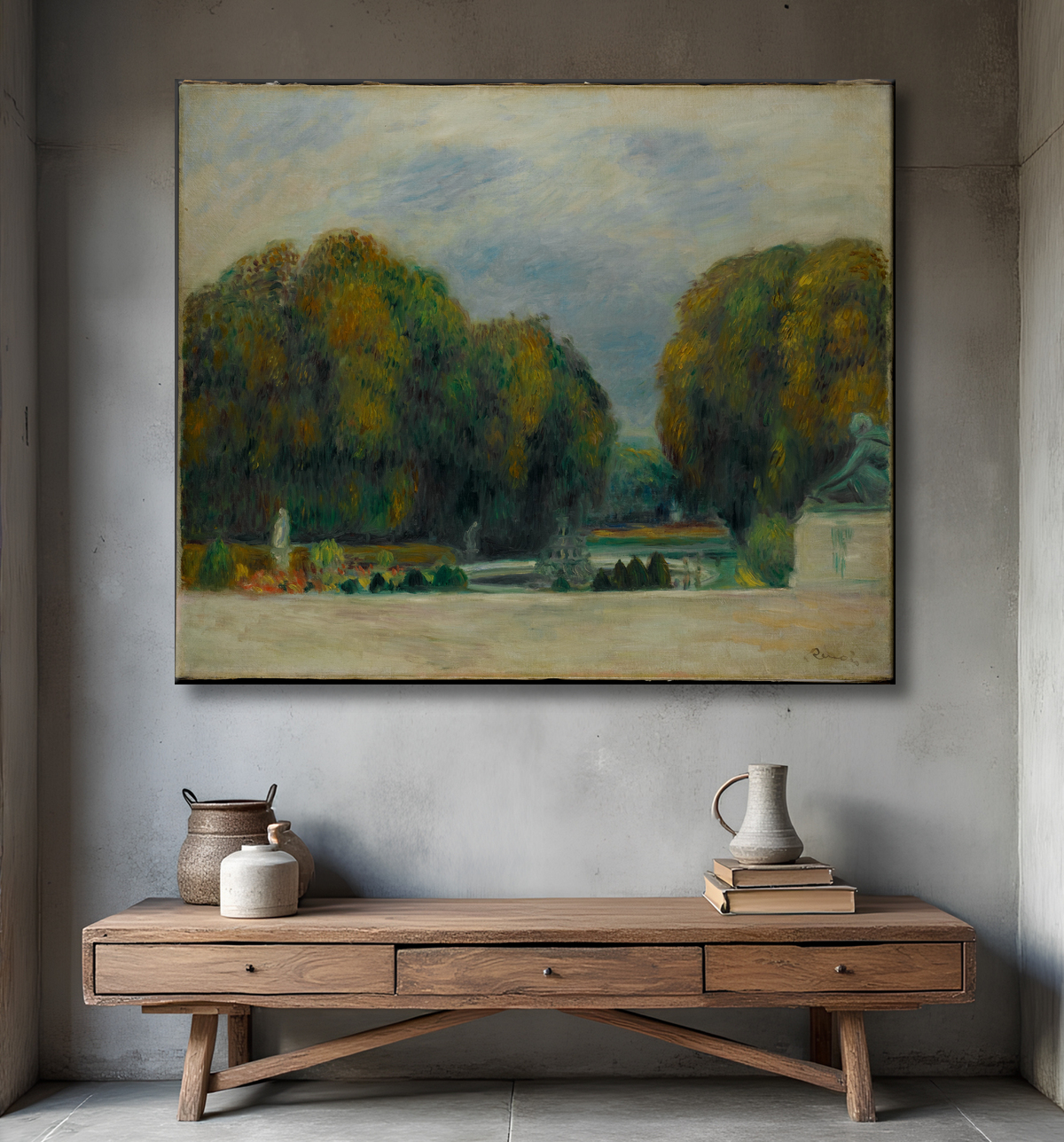 Reproduction Versailles de Auguste Renoir avec decor