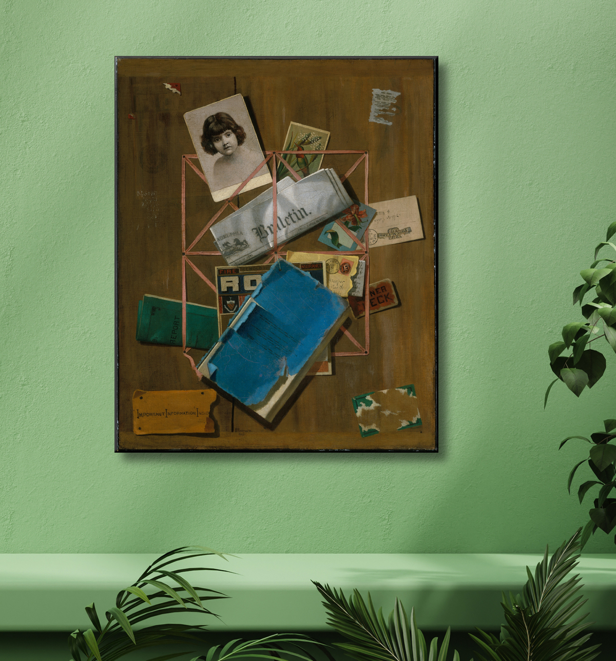 Reproduction Vieux Souvenirs de John F. Peto avec decor