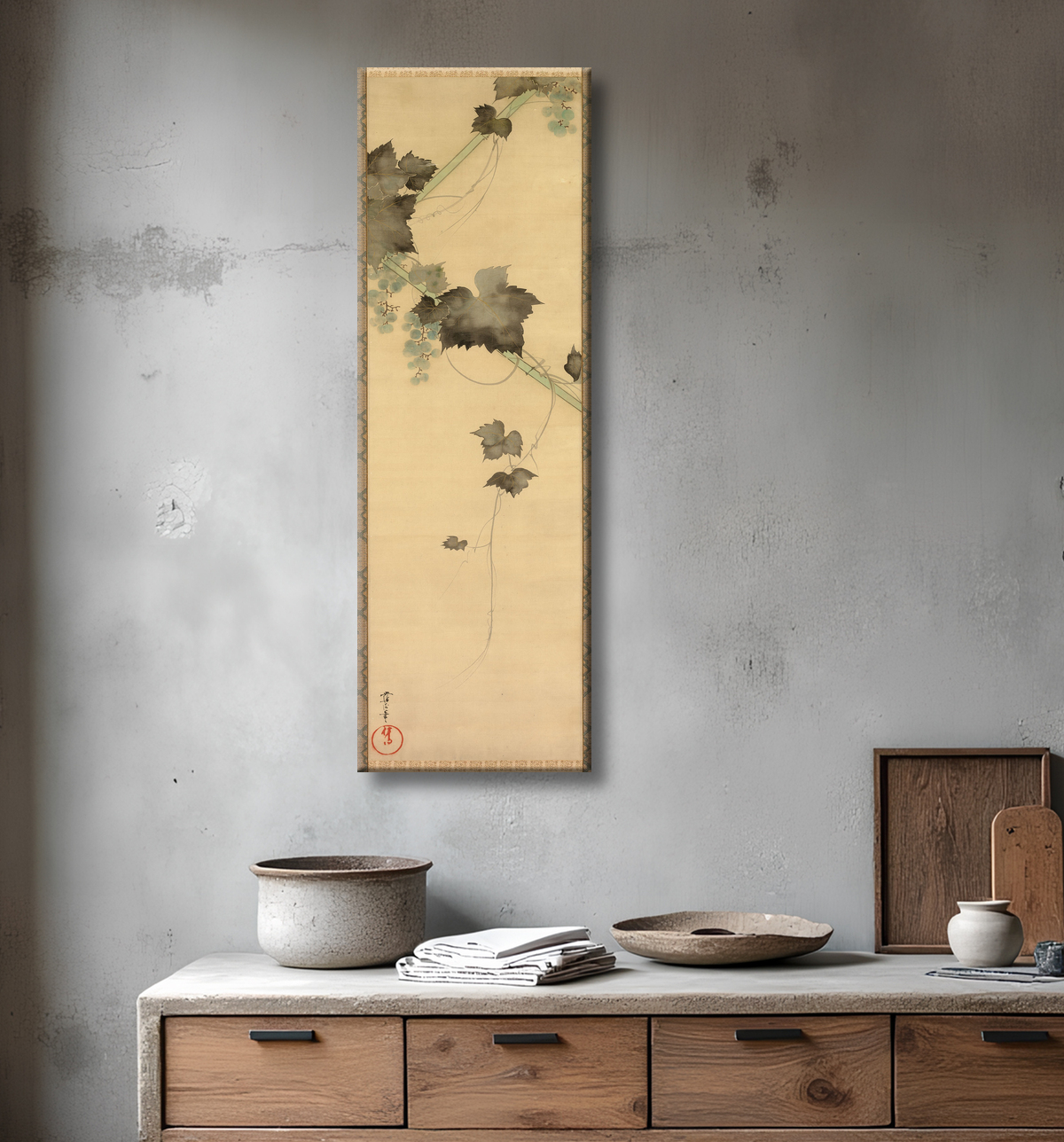 Reproduction Vignes de Sakai Oho avec decor