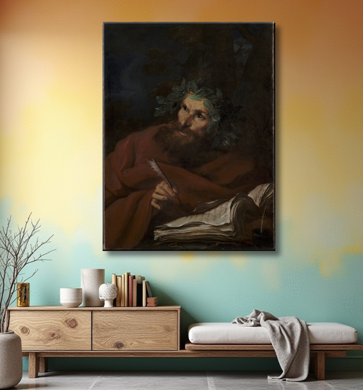 Reproduction Virgile de Troppa, Girolamo avec decor