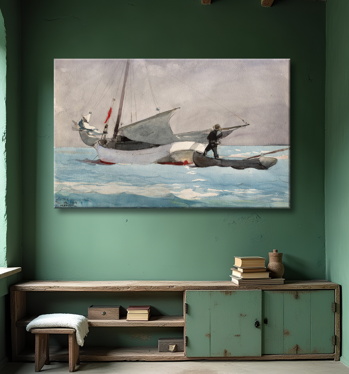 Reproduction Voile de rangement de Winslow Homer avec decor