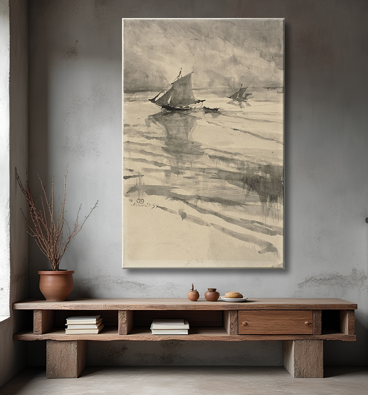 Reproduction Voiliers de Henri de Toulouse-Lautrec avec decor