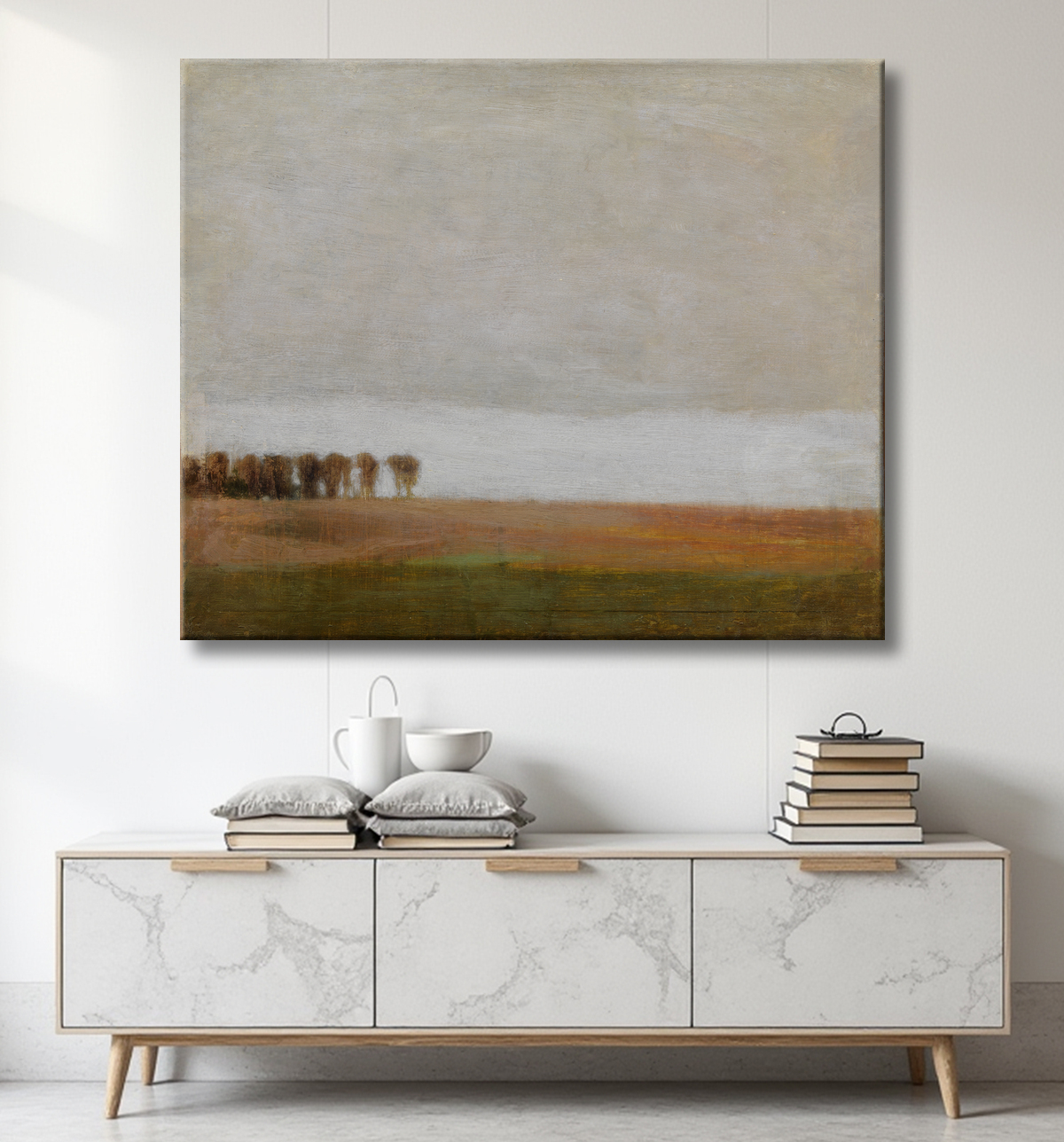 Reproduction Vue de Jægersborg Allé. Gentofte, au nord de Copenhague de Hammershøi, Vilhelm avec decor