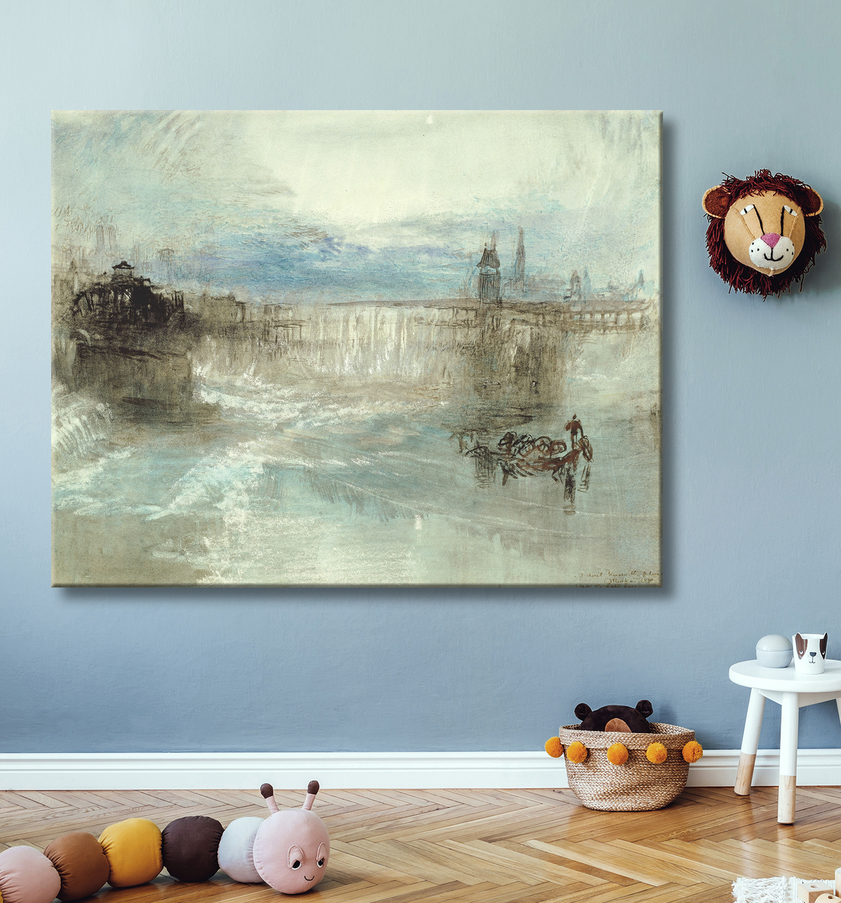 Reproduction Vue de Lucerne de Joseph Mallord William Turner avec decor