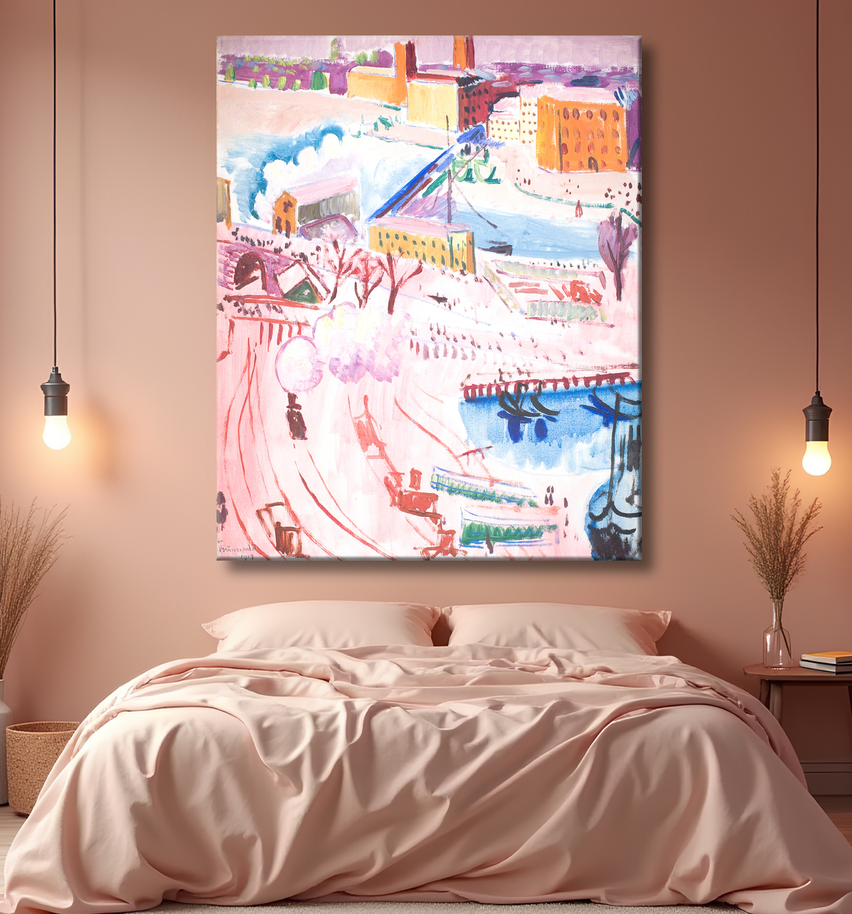 Reproduction Vue de Stockholm de Grünewald, Isaac avec decor