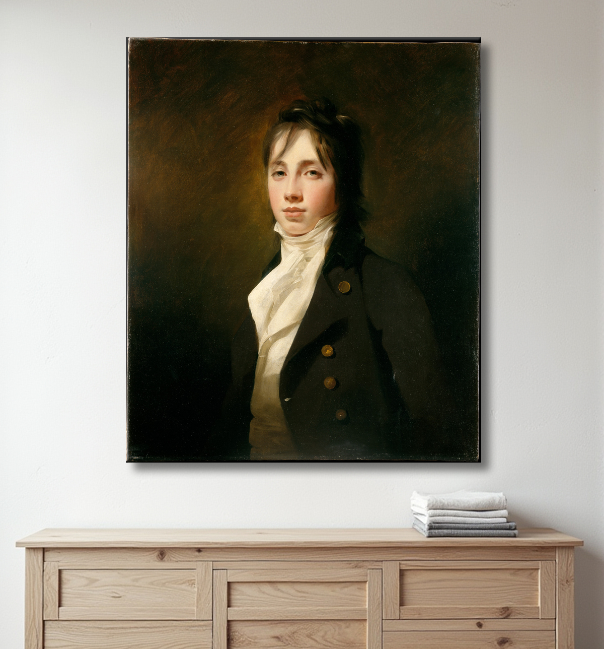 Reproduction William Fraser de Reelig (1784-1835) de Sir Henry Raeburn avec decor