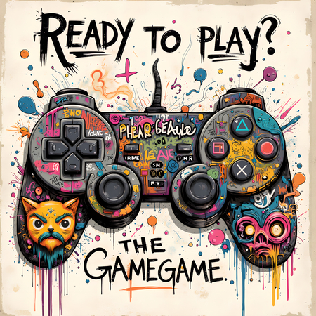 Découvrez un tableau original sur le thème du gaming : une manette de jeux vidéo stylisée en street art, aux couleurs explosives et au look graffiti. Plusieurs modèles disponibles.