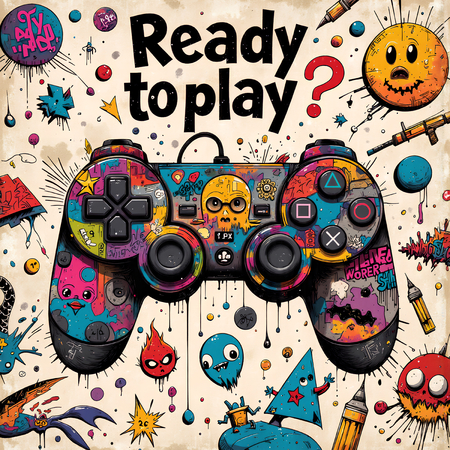 Découvrez un tableau original sur le thème du gaming : une manette de jeux vidéo stylisée en street art, aux couleurs explosives et au look graffiti. Plusieurs modèles disponibles.