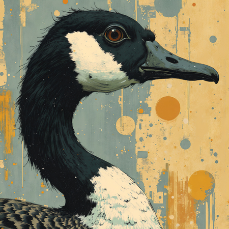 Découvrez notre tableau moderne de canard et oie, entre peinture contemporaine et illustration artistique. Plusieurs formats disponibles exclusivement chez DECOTAB.