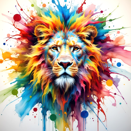 Découvrez notre tableau lion pop art ultra coloré, entre graphisme contemporain et explosion de teintes vives. Plusieurs versions disponibles. Création exclusive DECOTAB, imprimée en France.