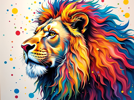 Découvrez notre tableau lion pop art ultra coloré, entre graphisme contemporain et explosion de teintes vives. Plusieurs versions disponibles. Création exclusive DECOTAB, imprimée en France.