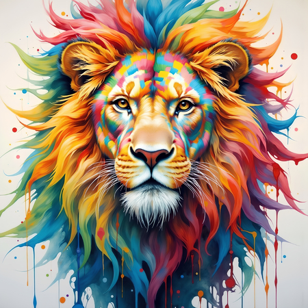 Découvrez notre tableau lion pop art ultra coloré, entre graphisme contemporain et explosion de teintes vives. Plusieurs versions disponibles. Création exclusive DECOTAB, imprimée en France.