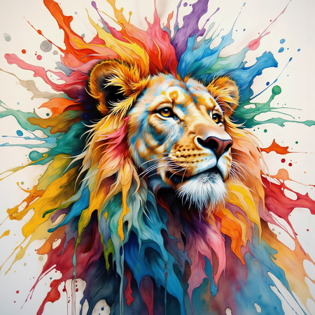 Découvrez notre tableau lion pop art ultra coloré, entre graphisme contemporain et explosion de teintes vives. Plusieurs versions disponibles. Création exclusive DECOTAB, imprimée en France.