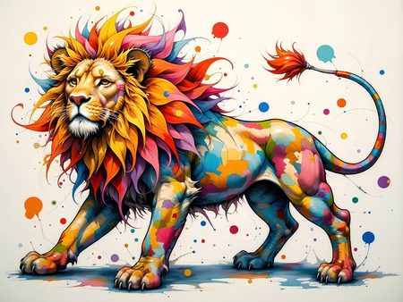 Découvrez notre tableau lion pop art ultra coloré, entre graphisme contemporain et explosion de teintes vives. Plusieurs versions disponibles. Création exclusive DECOTAB, imprimée en France.