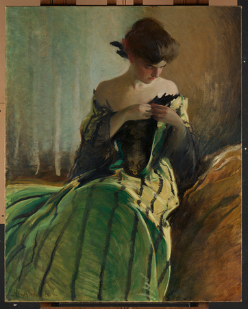 Poster fine art premium fabriqué en France ou toile d’art imprimée. Étudier en noir et vert...