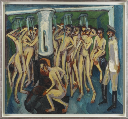 Poster made in France fine art ou toile encadrée. Artilleurs. Ernst Ludwig Kirchner est un artiste expressionniste allemand. Né en 1880 en Bavière, il meurt en 1938 en Suisse...