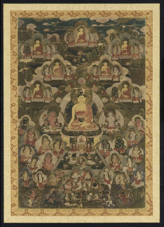 Toile fine art made in France premium ou affiche encadrée. Les huit bouddhas de la médecine. Bunkio Matsuki (1867-1940) (source CL Freer)...