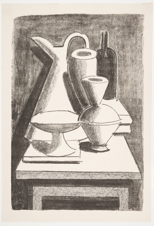Impression française d’art sur toile ou poster encadré. S'aligner. Cruche, bouteille etc...