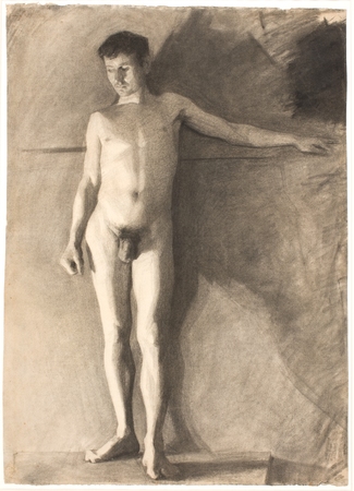 Poster fine art made in France ou toile imprimée de qualité. Modèle homme debout...