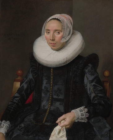 Impression premium sur toile ou poster encadré made in France. Portrait d'une dame. Ce portrait de Frans Hals est l’un des plus connus du XVIIème siècle...