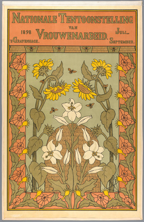Toile d’art made in France imprimée ou affiche encadrée. Exposition nationale du travail des femmes La Haye. 1898 juillet-septembre...