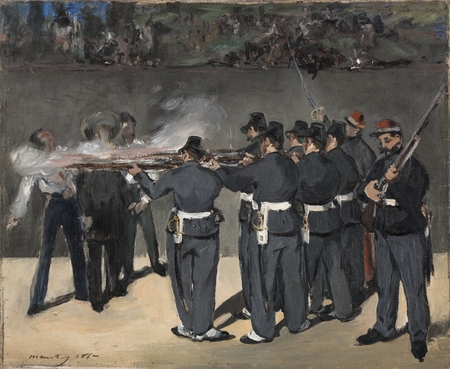 Affiche encadrée haut de gamme en France ou toile d’art imprimée. L'exécution de l'empereur Maximilien...