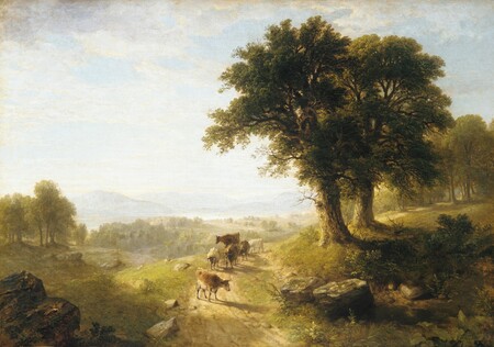 Impression de qualité sur toile ou poster encadré conçu et réalisé en France. Scène de rivière. Le doux soleil d'un après-midi de fin d'été dore cette scène...