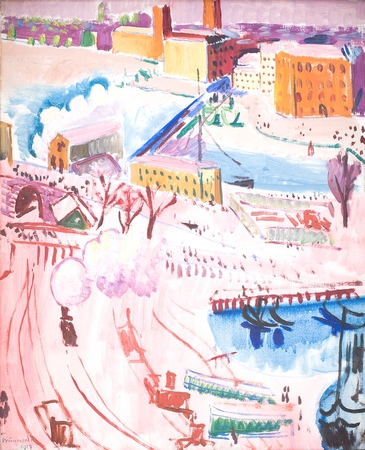 Poster encadré haut de gamme fabriqué en France ou toile d’art imprimée. Vue de Stockholm...