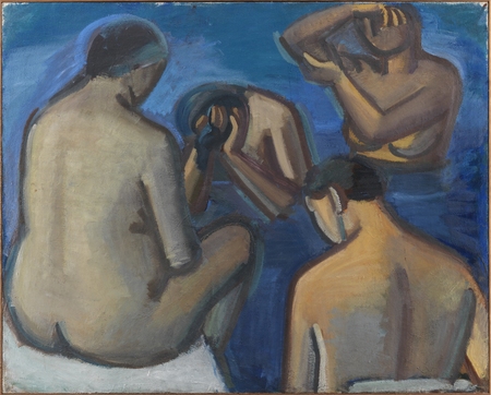 Poster fine art imprimé premium fabriqué en France ou toile d’art encadrée. Après le bain...