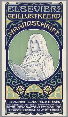 Affiche encadrée de qualité made in France ou toile d’art. Journal mensuel illustré d'Elsevier. Revue d'art et de littérature...