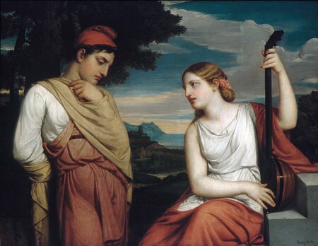 Toile imprimée en France ou poster fine art encadré. Les amoureux grecs...