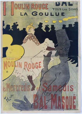 Impression sur toile ou poster encadré origine France. Poster for ‘Le Moulin Rouge’...