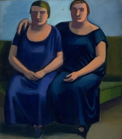 Toile d’art premium fabriquée en France ou affiche encadrée. Deux soeurs...