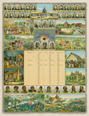 Impression d’art premium made in France sur toile fine art ou poster encadré. Dossier de famille historique afro-américain...