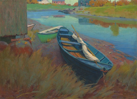 Tirage haut de gamme sur toile ou poster encadré français. Bateaux au repos...